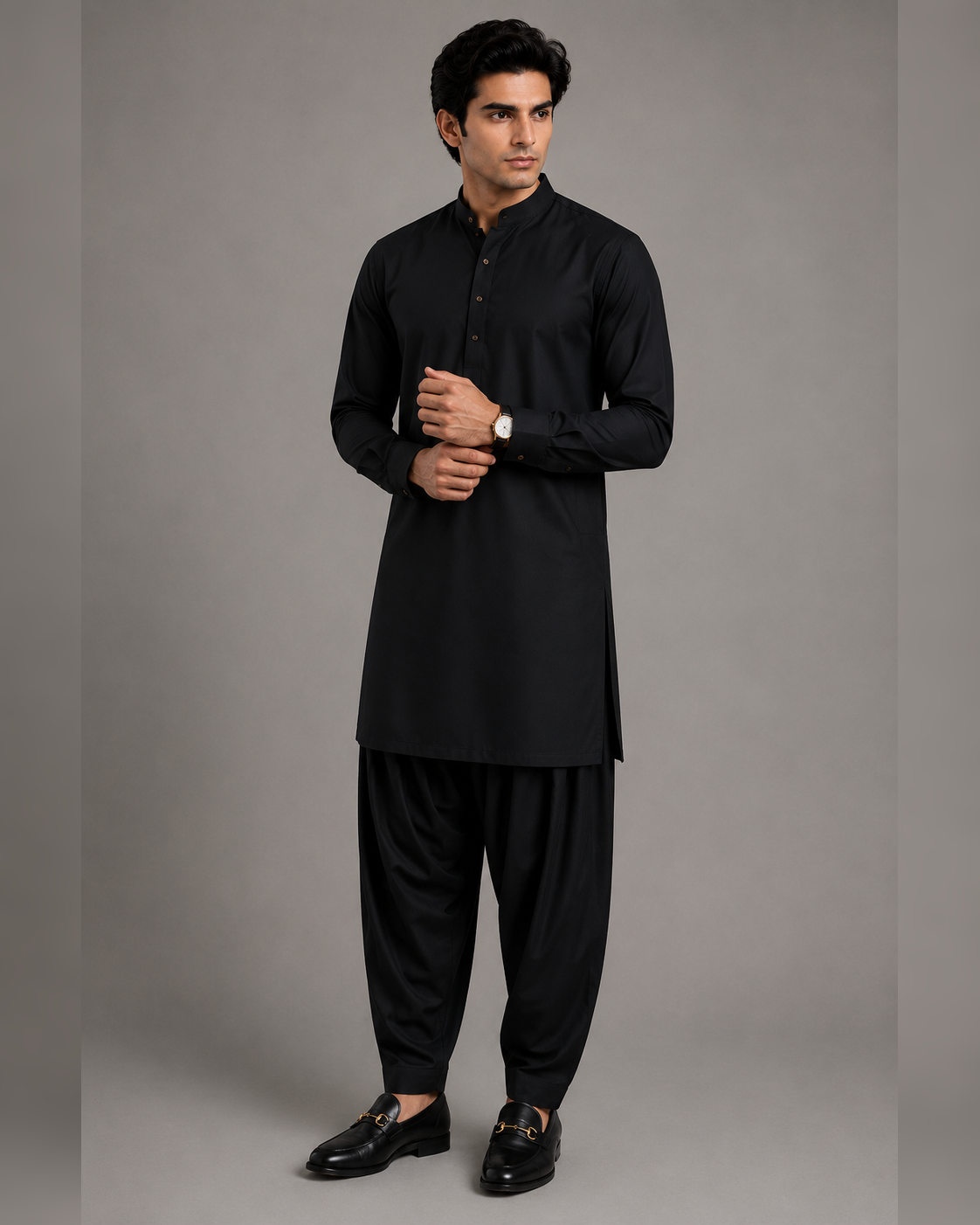 Black Shalwar Kameez