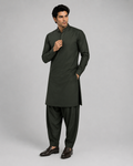 Dark Green Shalwar Kameez