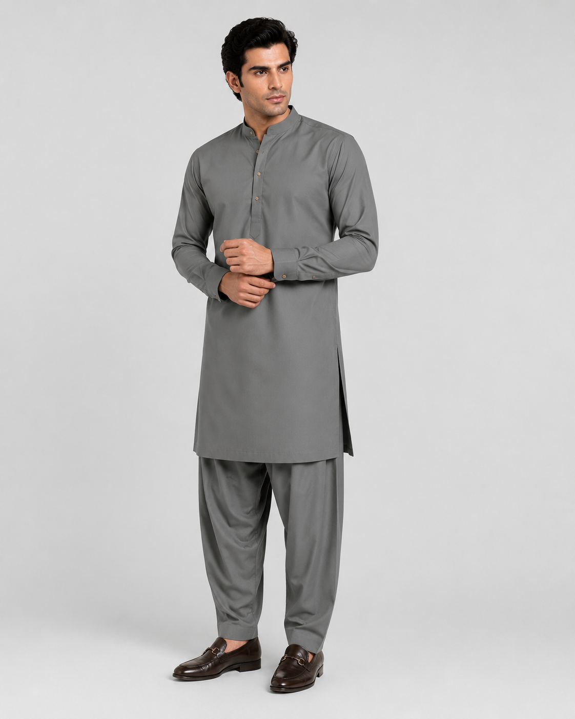 Gray Shalwar Kameez