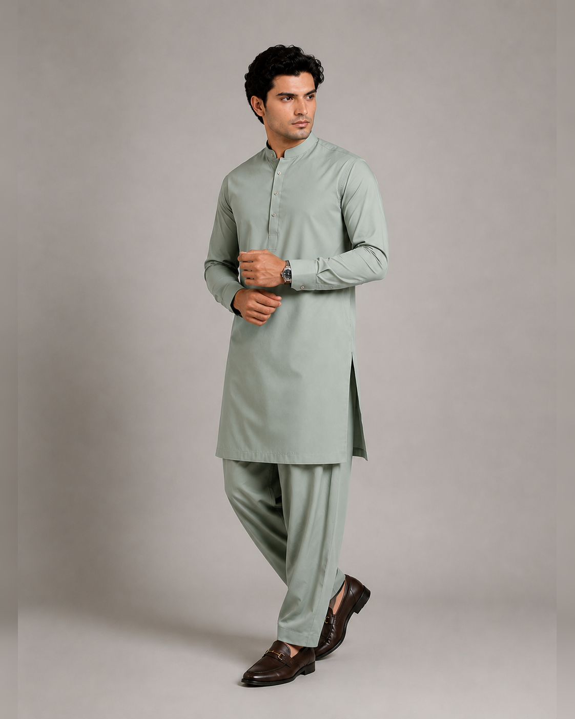 Light Aqua Shalwar Kameez