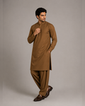 Light Brown Shalwar Kameez