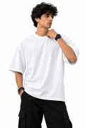 White Drop Shoulder T-Shirt